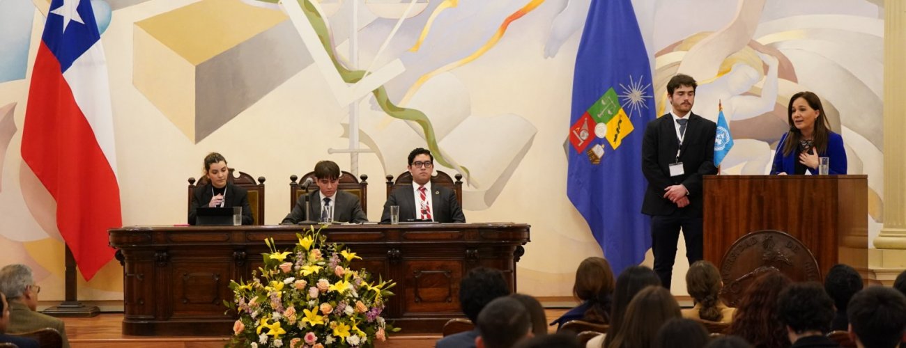 Subsecretaria participa en cierre del Modelo Interuniversitario de Naciones Unidas en Chile