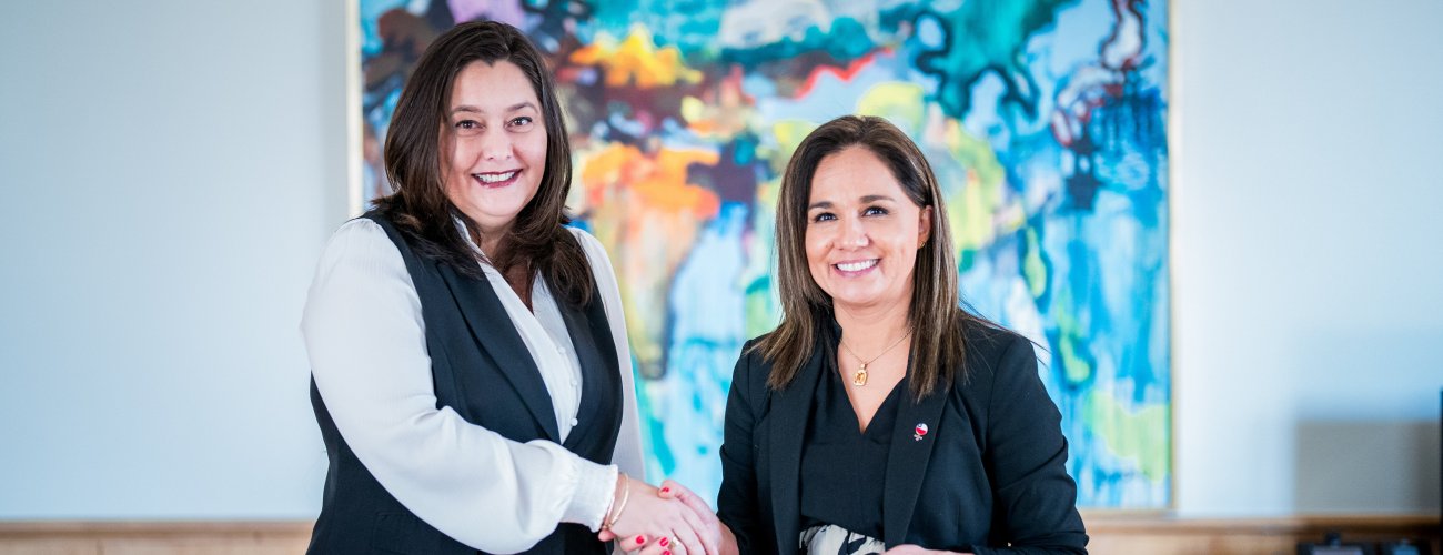 Ministra (s) Gloria de la Fuente sostiene reunión con la embajadora de Costa Rica en Chile