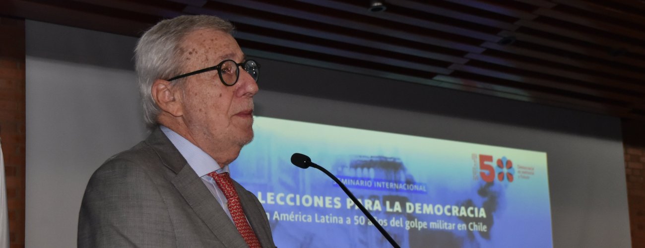 Canciller encabeza seminario internacional en Colombia sobre democracia en América Latina a 50 años del golpe de Estado en Chile