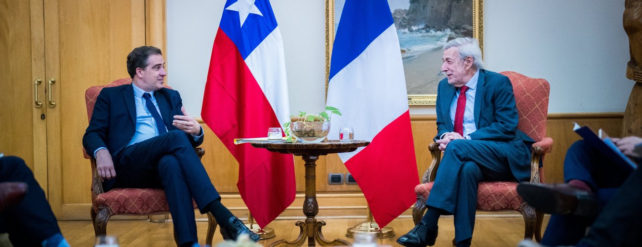 Canciller recibe a ministro delegado de Comercio Exterior, Atractividad y Franceses en el Extrajero