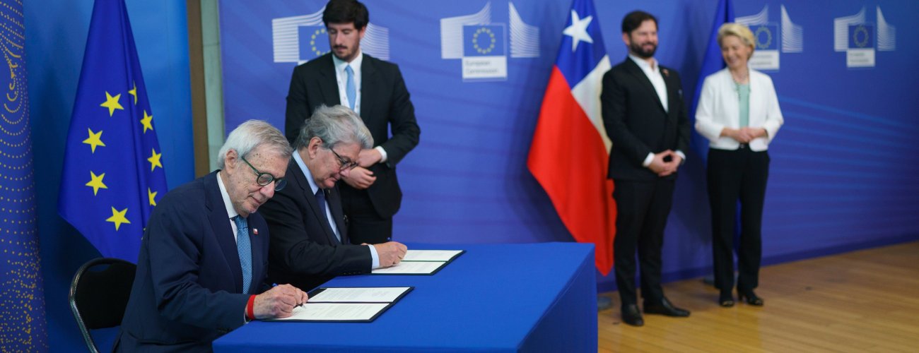 Chile y la Unión Europea acuerdan establecer una asociación estratégica sobre cadenas de valor sostenibles