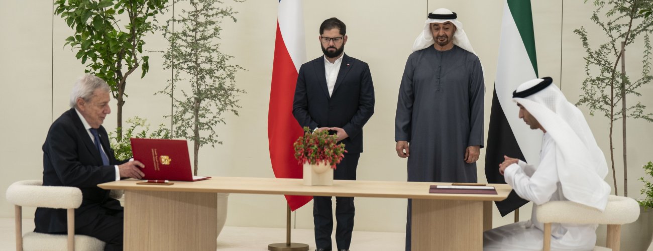 Chile y Emiratos Árabes Unidos firman Acuerdo de Asociación Económica Integral