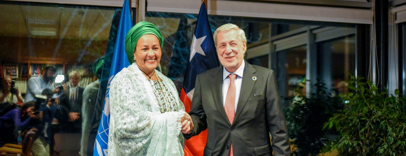 Canciller van Klaveren se reúne con Vicesecretaria General de Naciones Unidas