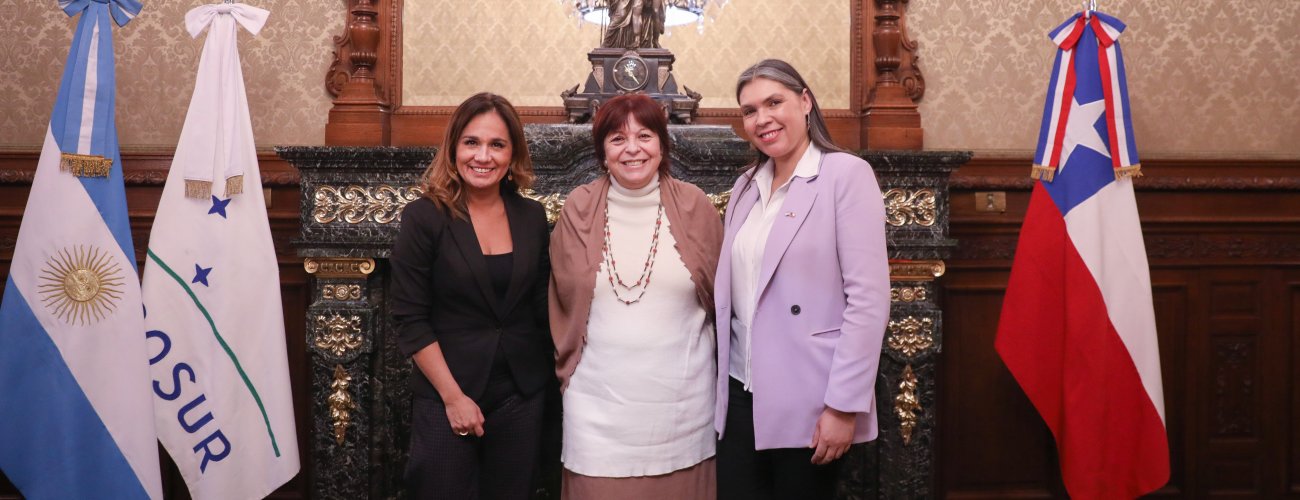 Subsecretaria Gloria de la Fuente se reúne con Representante Especial para la Política Exterior Feminista de Argentina
