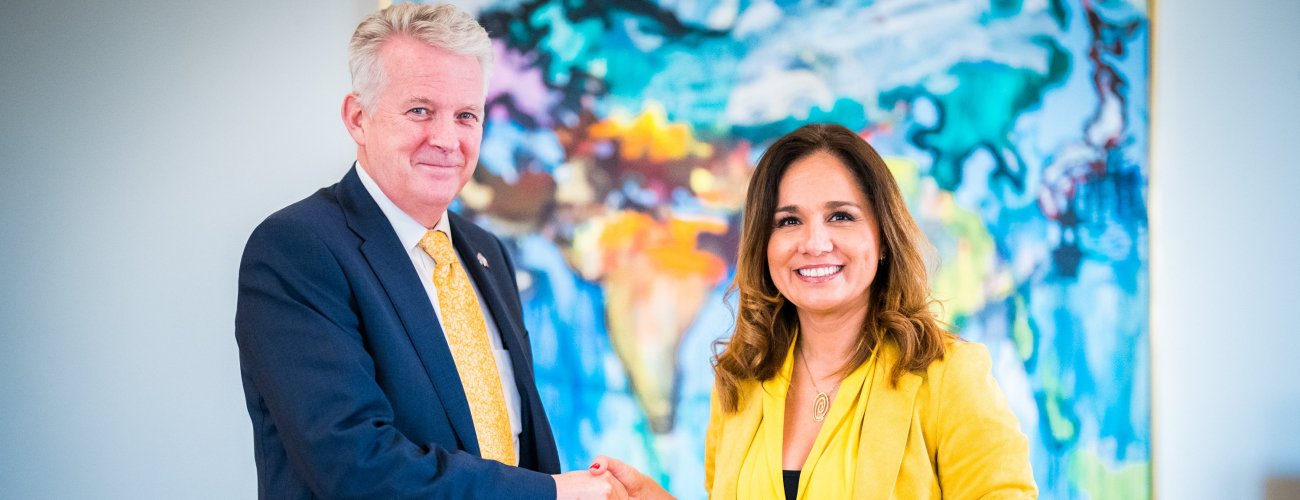 Subsecretaria Gloria de la Fuente recibe al Embajador de Australia