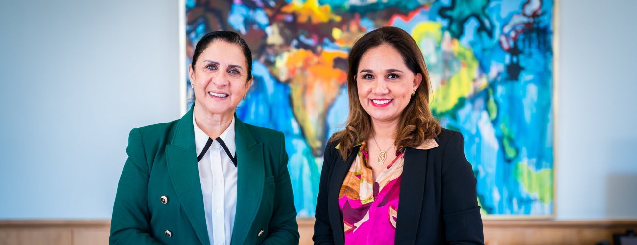 Subsecretaria Gloria de la Fuente se reúne con Embajadora de Palestina en Chile