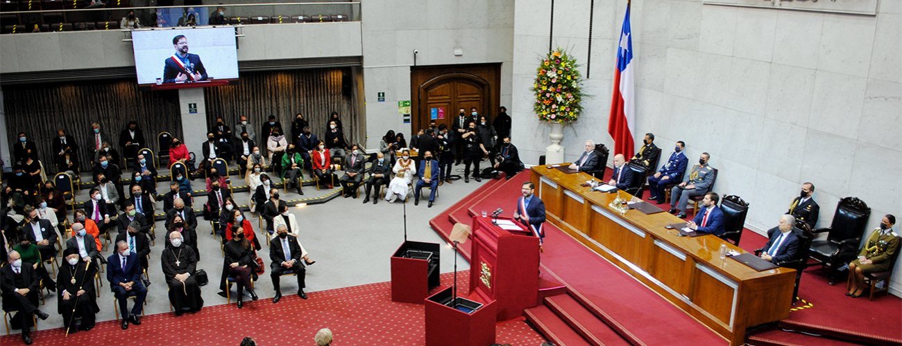 Canciller Antonia Urrejola asiste a la primera Cuenta Pública del Presidente Gabriel Boric