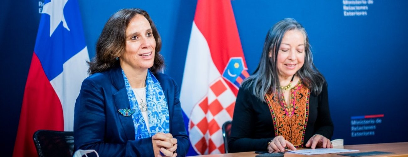 Canciller Urrejola se reúne vía telemática con su par de Croacia