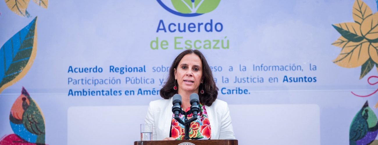 Canciller Antonia Urrejola en la antesala de la votación del Acuerdo de Escazú: “Es un hito fundamental en materia de derechos ambientales y derechos humanos”