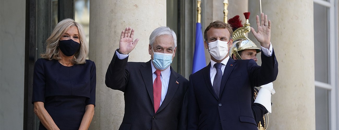 Canciller participa con el Presidente Piñera en reuniones con el Mandatario francés y el Secretario General de la OCDE