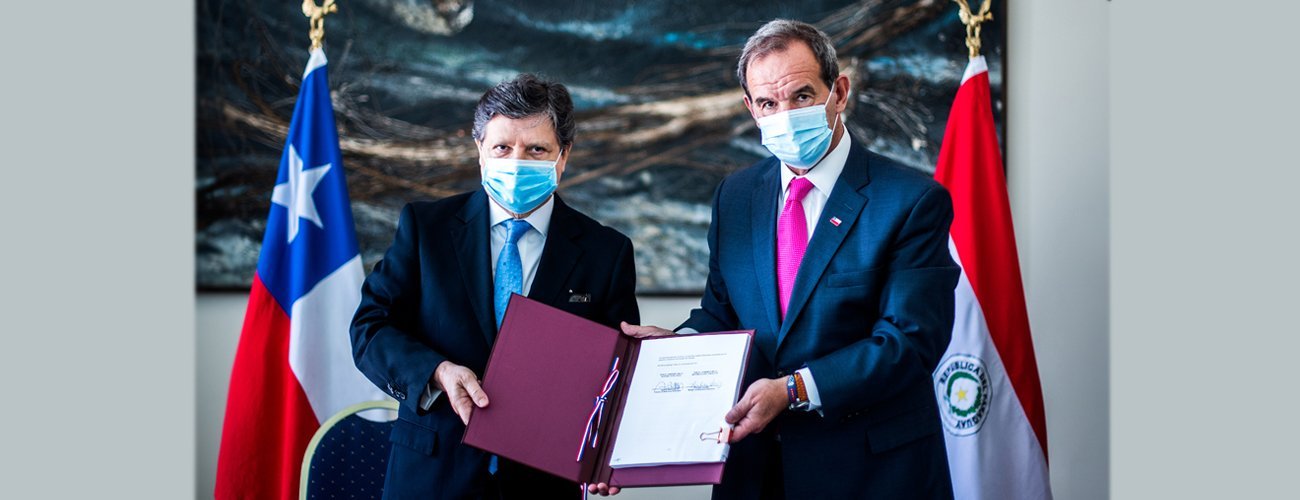 Ministros de Relaciones Exteriores de Chile y Paraguay firman Acuerdo de Libre Comercio entre ambos países