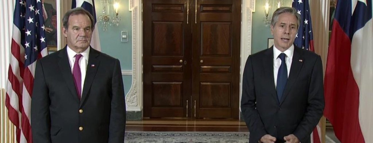 Ministro Allamand se reúne con el Secretario de Estado de los EE.UU., Antony Blinken