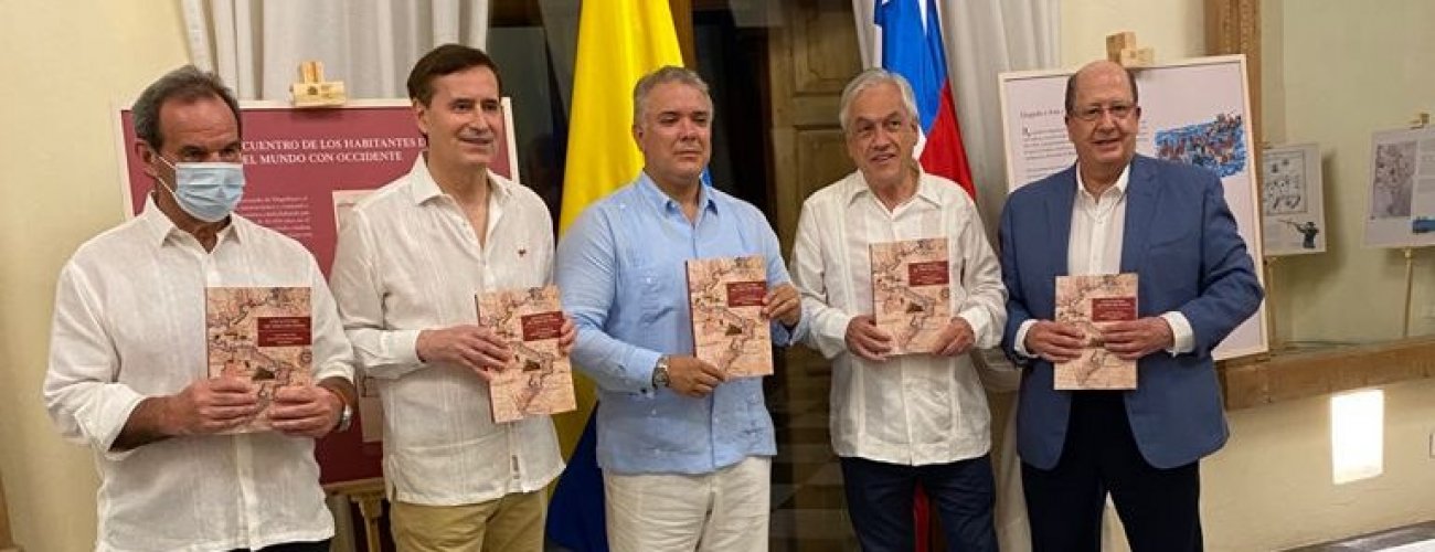 Canciller Allamand visita la exposición “Encuentro de tres mundos” en honor a los 500 años de la expedición de Magallanes y Elcano
