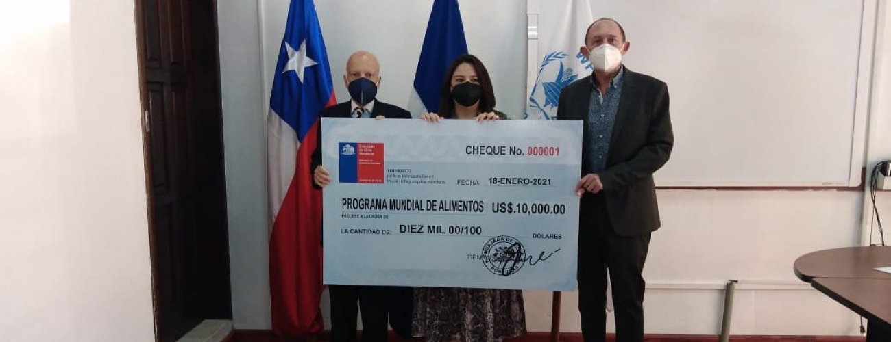 Gobierno de Chile entrega ayuda humanitaria a damnificados en Honduras por el paso de las tormentas tropicales Iota y Eta