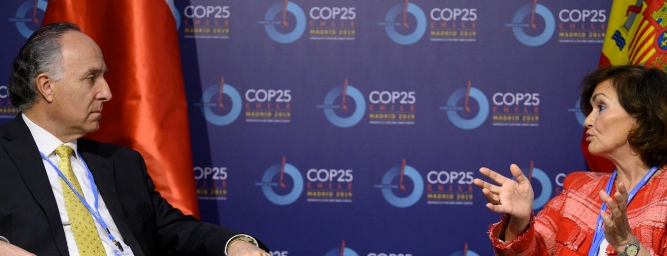 Canciller Ribera se reúne con Vicepresidenta del Gobierno español en el marco de su participación en COP25