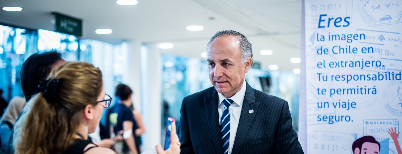 Canciller Ribera y director de la PDI lanzan la campaña “Viajero Responsable 2020” y llaman a prevenir situaciones riesgosas en el extranjero