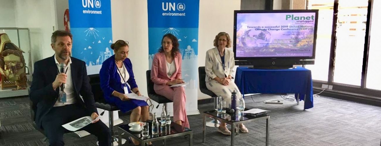 Subsecretaria Valdivia en Nairobi se reúne con autoridades de Onu y participa en conversatorio sobre COP25