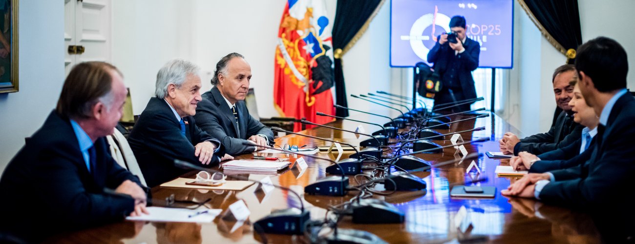Canciller Ribera participa en reunión de trabajo por COP 25