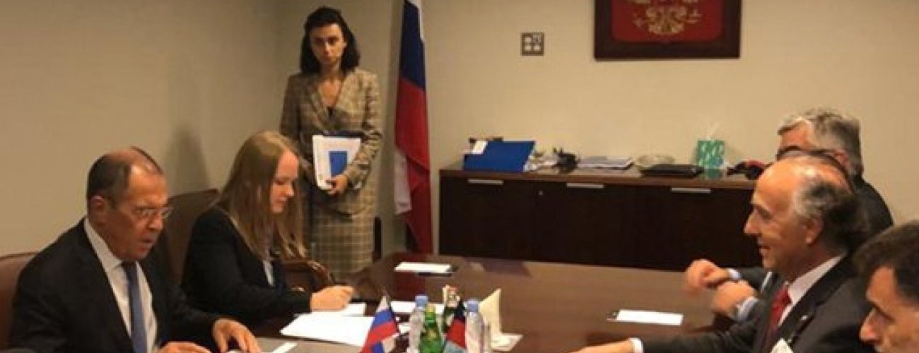 Canciller Ribera sostiene reunión bilateral con el Canciller de Rusia
