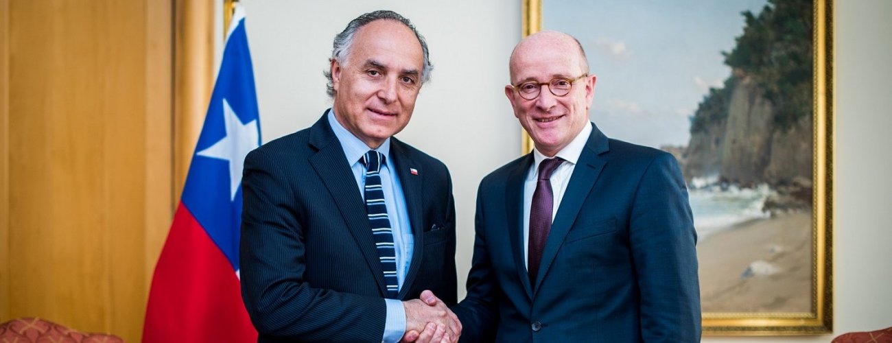 Canciller se reúne con Embajador de Alemania en Chile