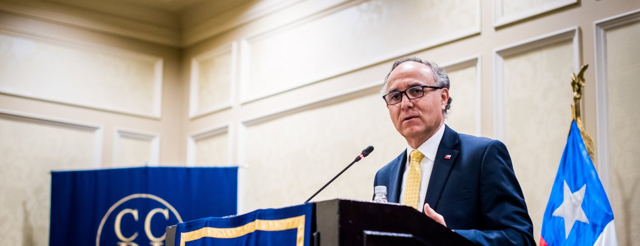 Ministro Ribera expuso en Consejo Chileno para las Relaciones Internacionales