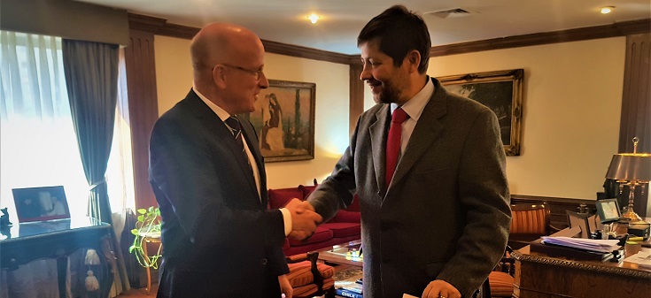 Embajador de Alemania presenta copias de Cartas Credenciales