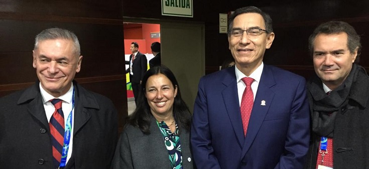 Autoridades chilenas en inauguración de Juegos Panamericanos Lima 2019