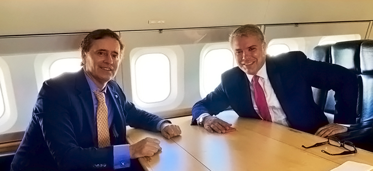 Embajador Ricardo Hernández se reúne con Presidente de Colombia, Iván Duque