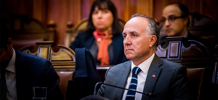 Canciller Ribera realiza visita protocolar a la Comisión de Relaciones Exteriores del Senado