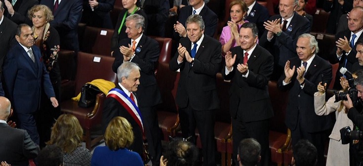 Canciller Roberto Ampuero participa en Cuenta Pública del Presidente Sebastián Piñera