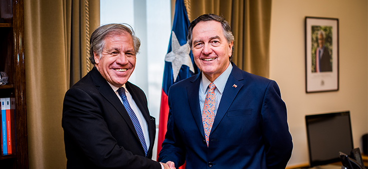 Secretario General de OEA visita Cancillería