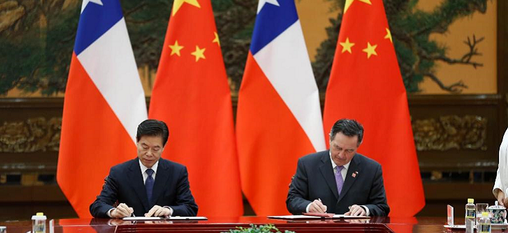 Chile y China firman acuerdos para afianzar su relación bilateral