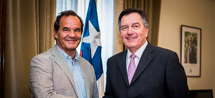 Canciller Ampuero se reúne con Andrés Allamand