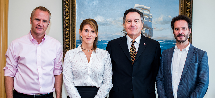 Evópoli and Guarequena Gutiérrez in the Chancellery