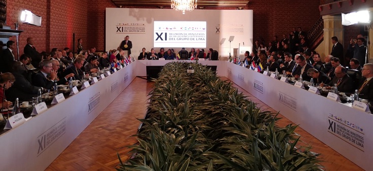 Canciller Ampuero participa en reunión del Grupo de Lima