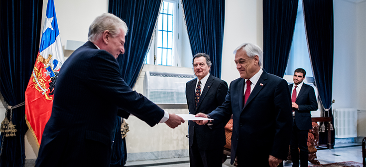 Canciller participa en recepción de cartas credenciales de embajadores