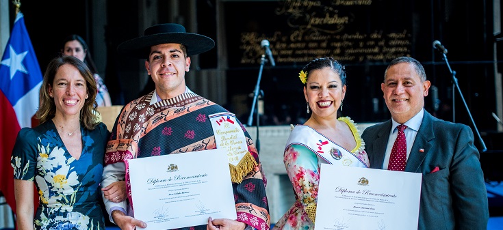 Subsecretaria Valdivia recibe a campeones de cueca residentes en Australia