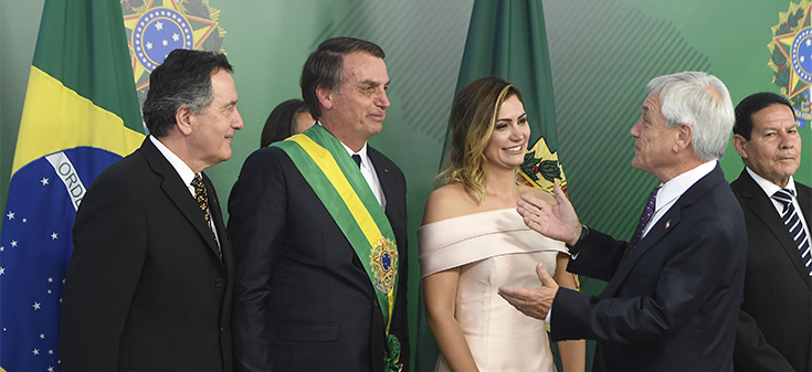 Canciller Ampuero asiste a ceremonia de traspaso de mando del nuevo Presidente de Brasil