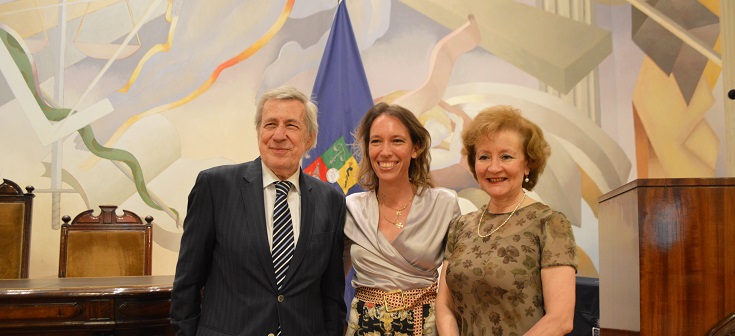 Ministra (s) Valdivia participa en ceremonia de reconocimiento a Alberto van Klaveren y María Teresa Infante en la Universidad de Chile