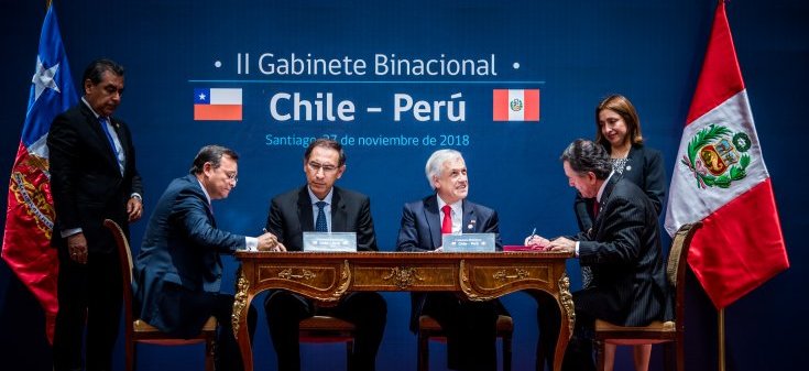 Declaración de Santiago por Encuentro Presidencial y II Gabinete Binacional de Ministros Chile - Perú