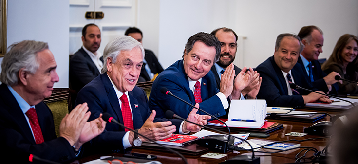 Canciller Ampuero participa en Consejo de Gabinete liderado por el Presidente Sebastián Piñera