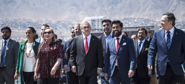 Canciller Ampuero recorre Muelle Histórico de Antofagasta junto al Presidente Piñera en cierre de visita al norte
