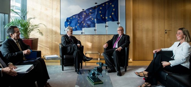 Ministro Ampuero participa en reunión con el Presidente de la Comisión Europea