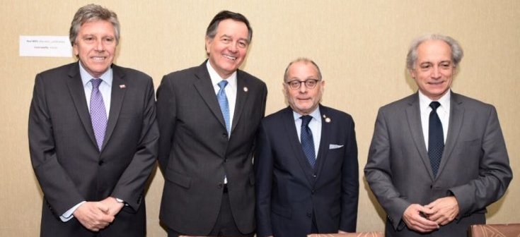 Ministro Ampuero participa en reunión 2+2 entre Chile y Argentina