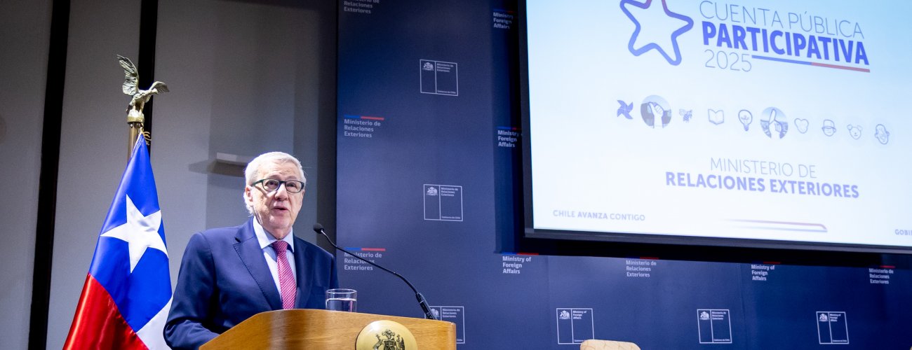 Canciller expone sobre los logros y desafíos del Ministerio de Relaciones Exteriores en la Cuenta Pública Participativa 2024-2025