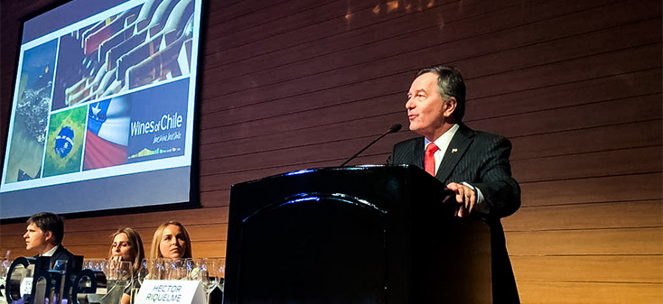 Ministro Ampuero destaca creciente demanda de vinos chilenos en Brasil al inaugurar Tasting en Sao Paulo