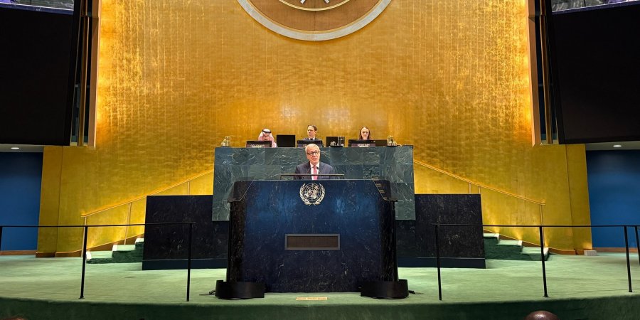 Canciller afirma que la única vía sostenible hacia una paz justa y duradera en Medio Oriente es la solución de dos Estados