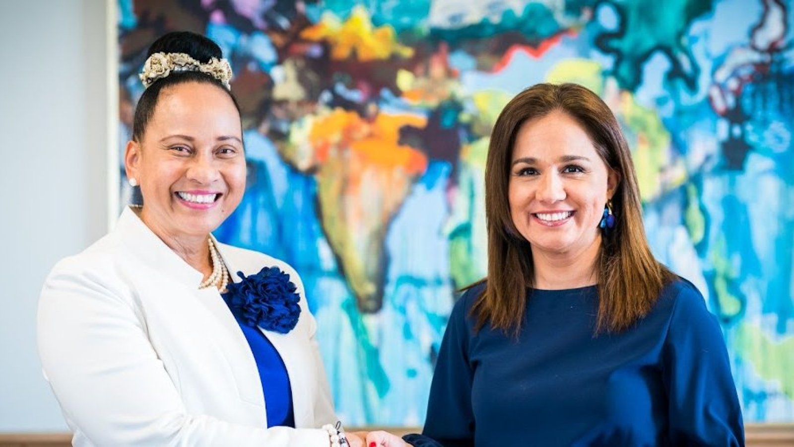 Subsecretaria Glora de la Feunte se reúne con la viceministra de Asuntos Multilaterales de Colombia y acuerdan profundizar la relación en asuntos de género