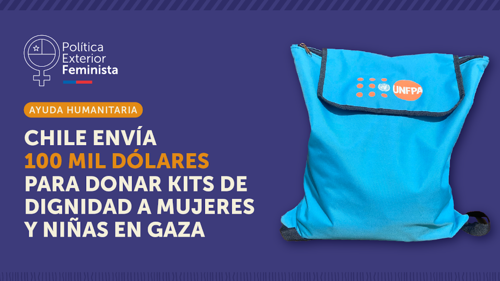 Gobierno de Chile entrega ayuda humanitaria a Gaza