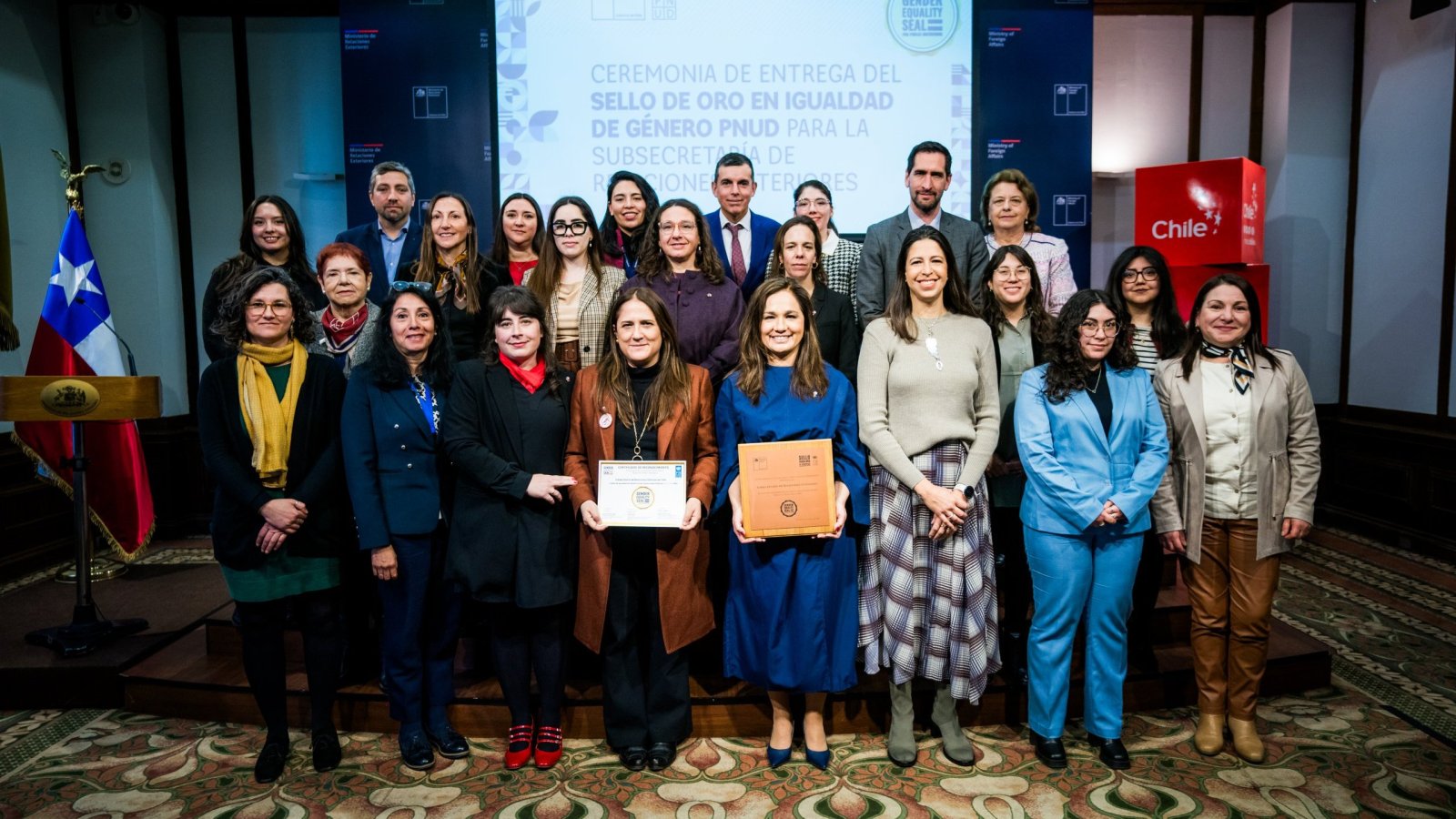 Cancillería recibe la distinción del Sello de Oro en Igualdad de Género del PNUD